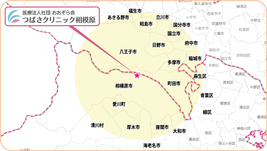 訪問診療エリア 相模原